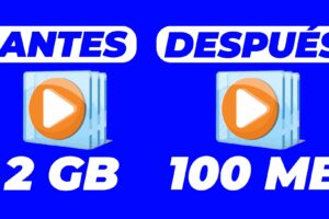 Cómo reducir el peso de un vídeo gratis.