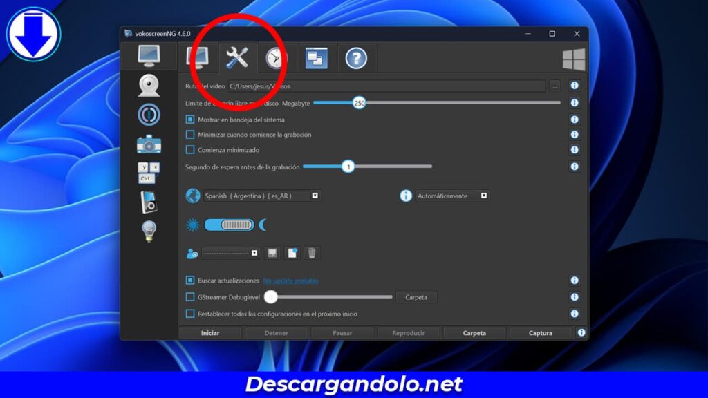 Grabar pantalla de mi PC con VocoScrem