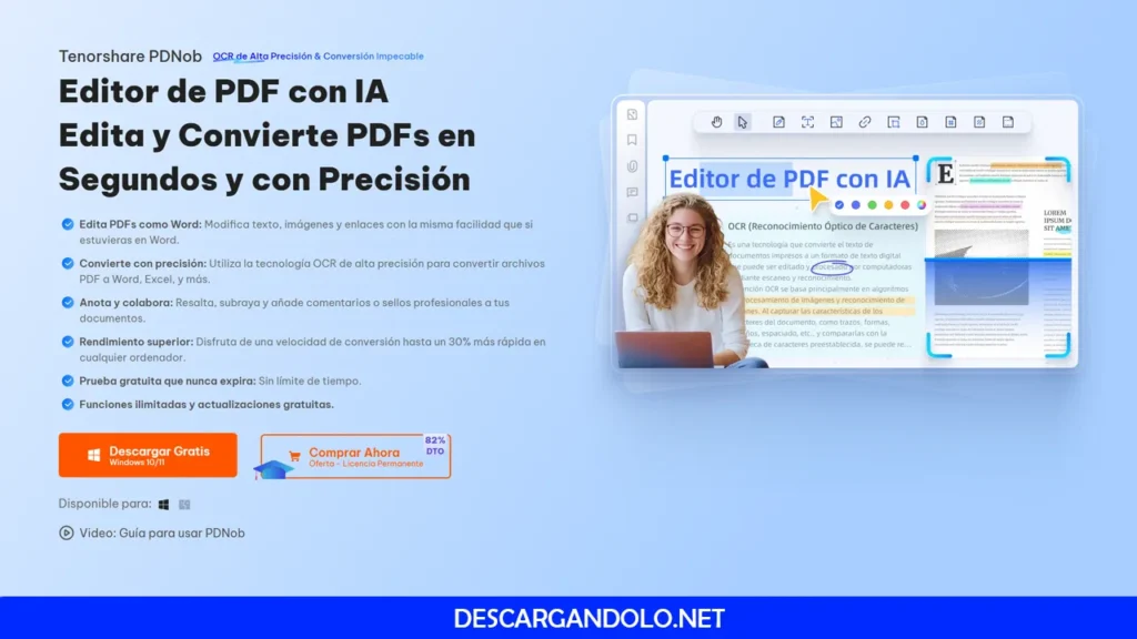 PDNob el mejor editor de pdf más avanzado.