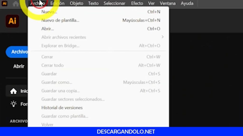 Verificando el cambio de idioma.
