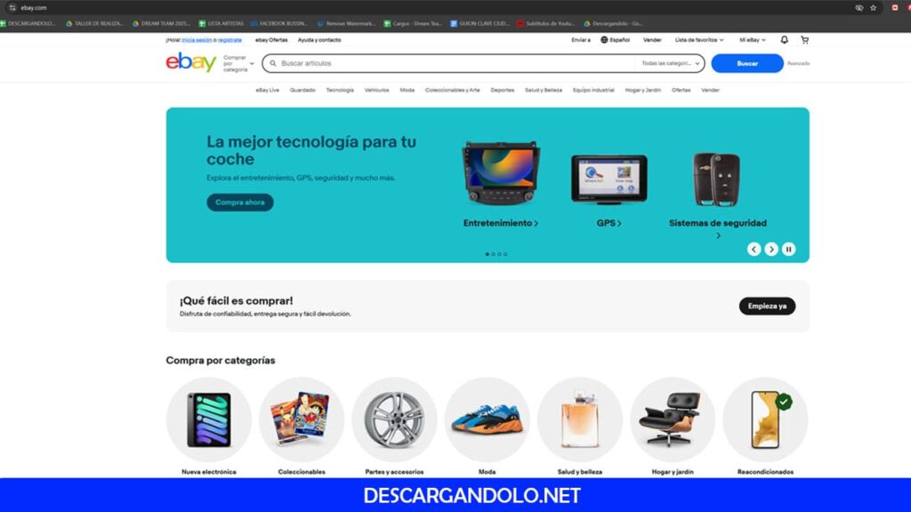 Página oficial de Ebay