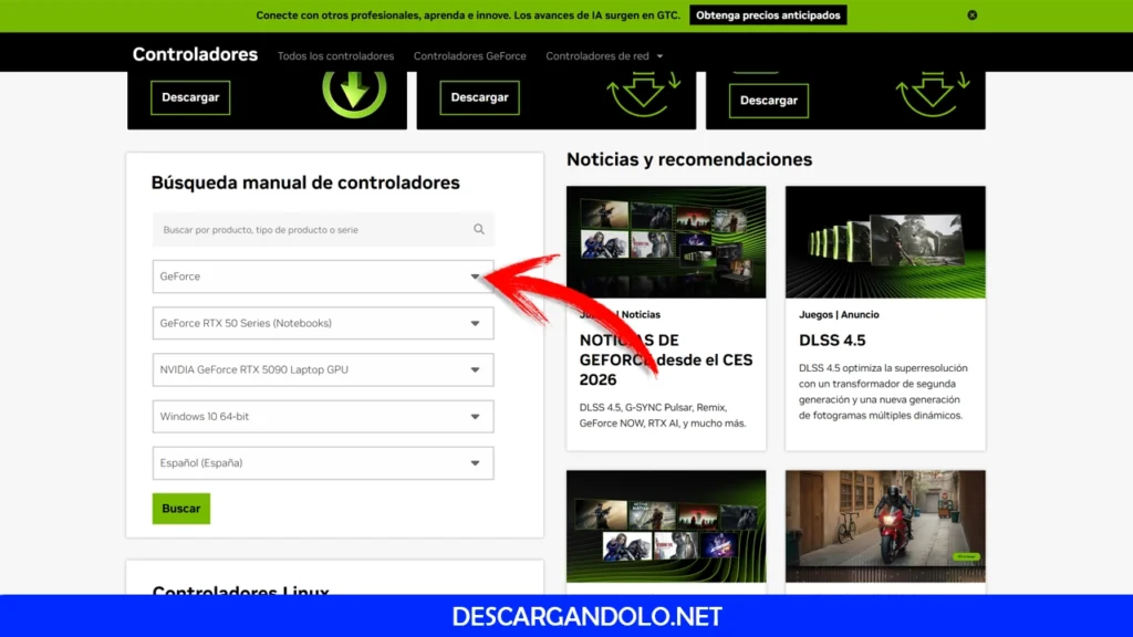 descargar controladores nvidia 01