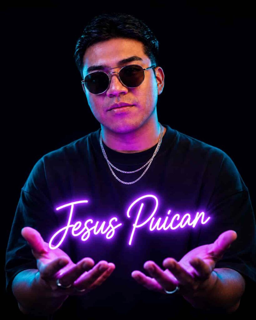 retrato neon