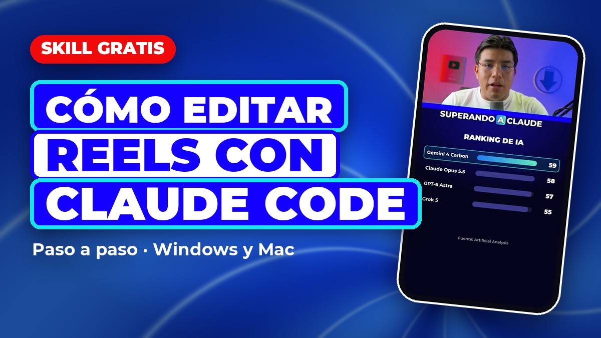 Cómo editar Reels con Claude Code: skill gratis de Descargándolo